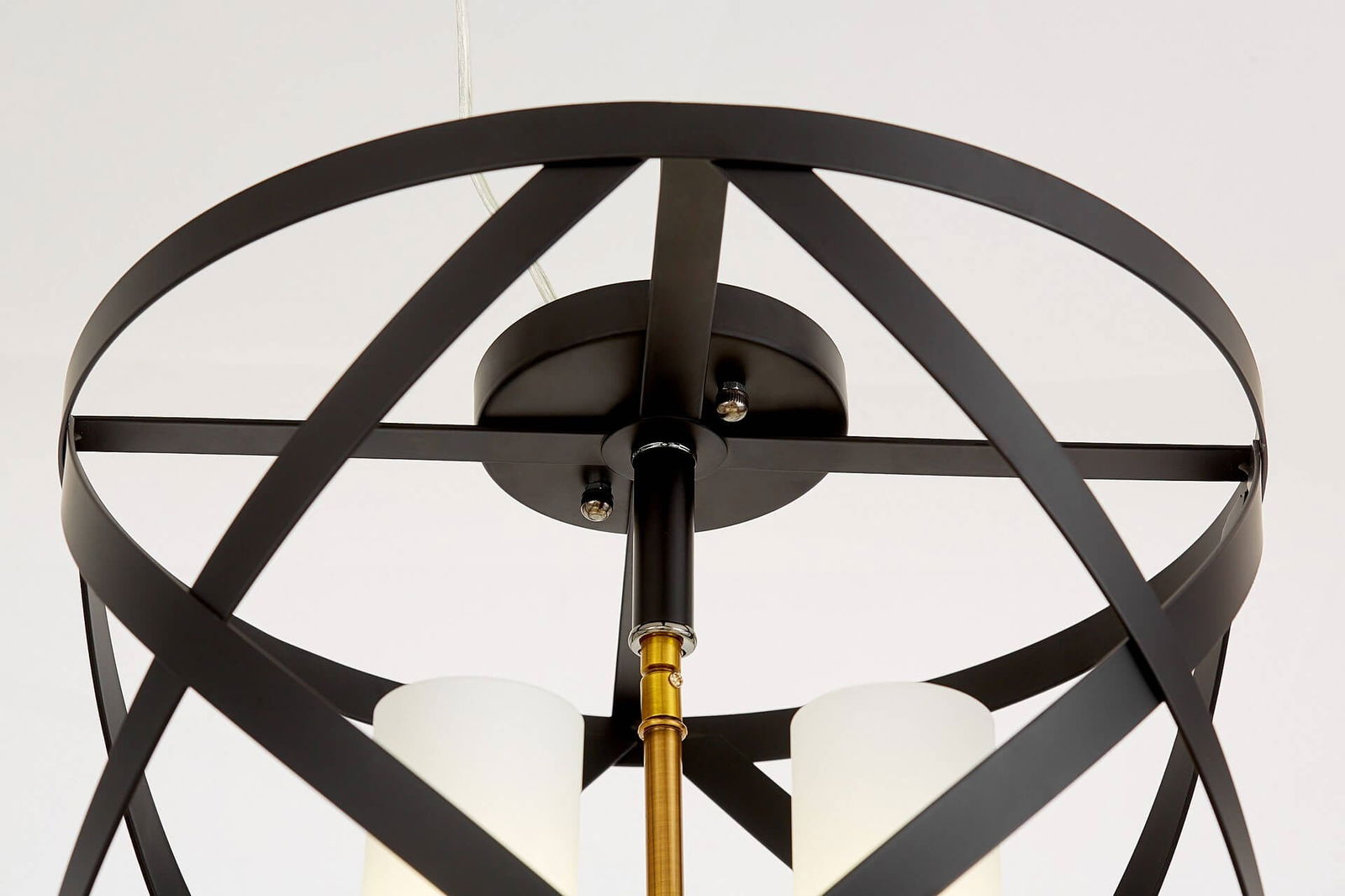 LAMPA SUFITOWA LOFT CZARNO-MOSIĘŻNA ASTILA W4