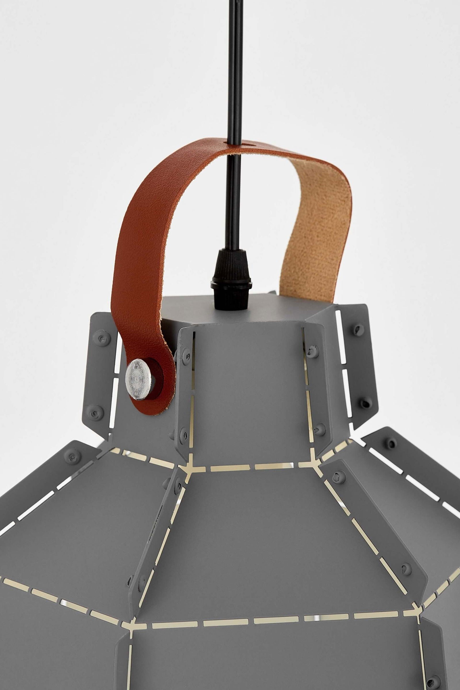 LAMPA SUFITOWA WISZĄCA LOFT SZARA MONA W1