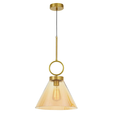 LAMPA WISZĄCA BURSZTYNOWA NOWOCZESNA FERMINI
