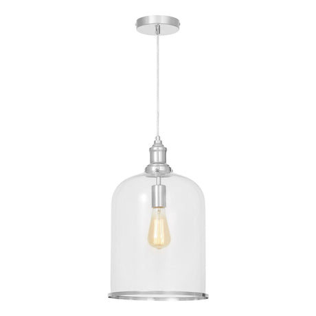 LAMPA WISZĄCA CHROMOWANA NOWOCZESNA SARINI