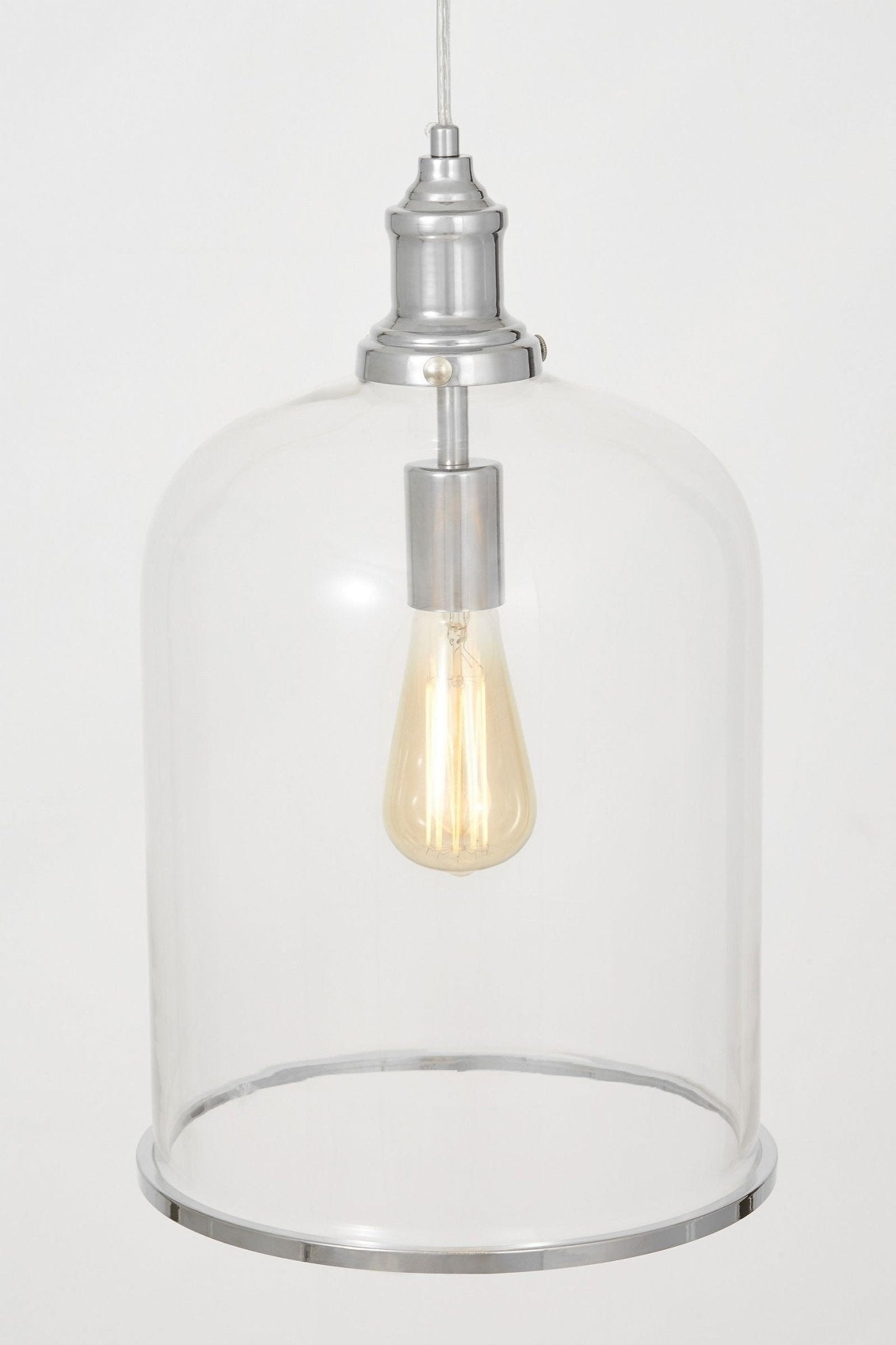 LAMPA WISZĄCA CHROMOWANA NOWOCZESNA SARINI
