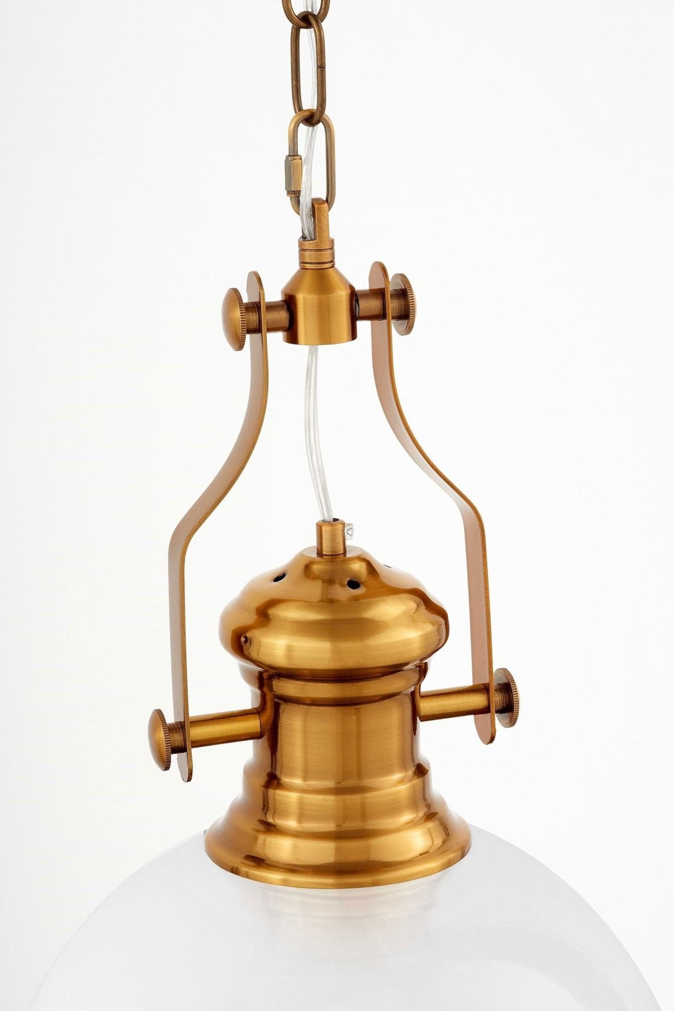 LAMPA WISZĄCA INDUSTRIALNA LOFT BIAŁO - MOSIĘŻNA ETTORE