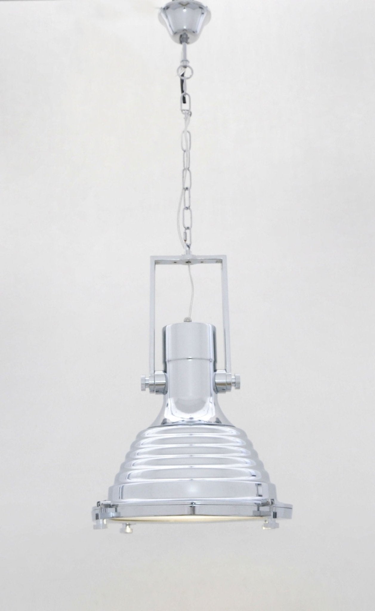 LAMPA WISZĄCA INDUSTRIALNA LOFT CHROMOWANA BOTTI