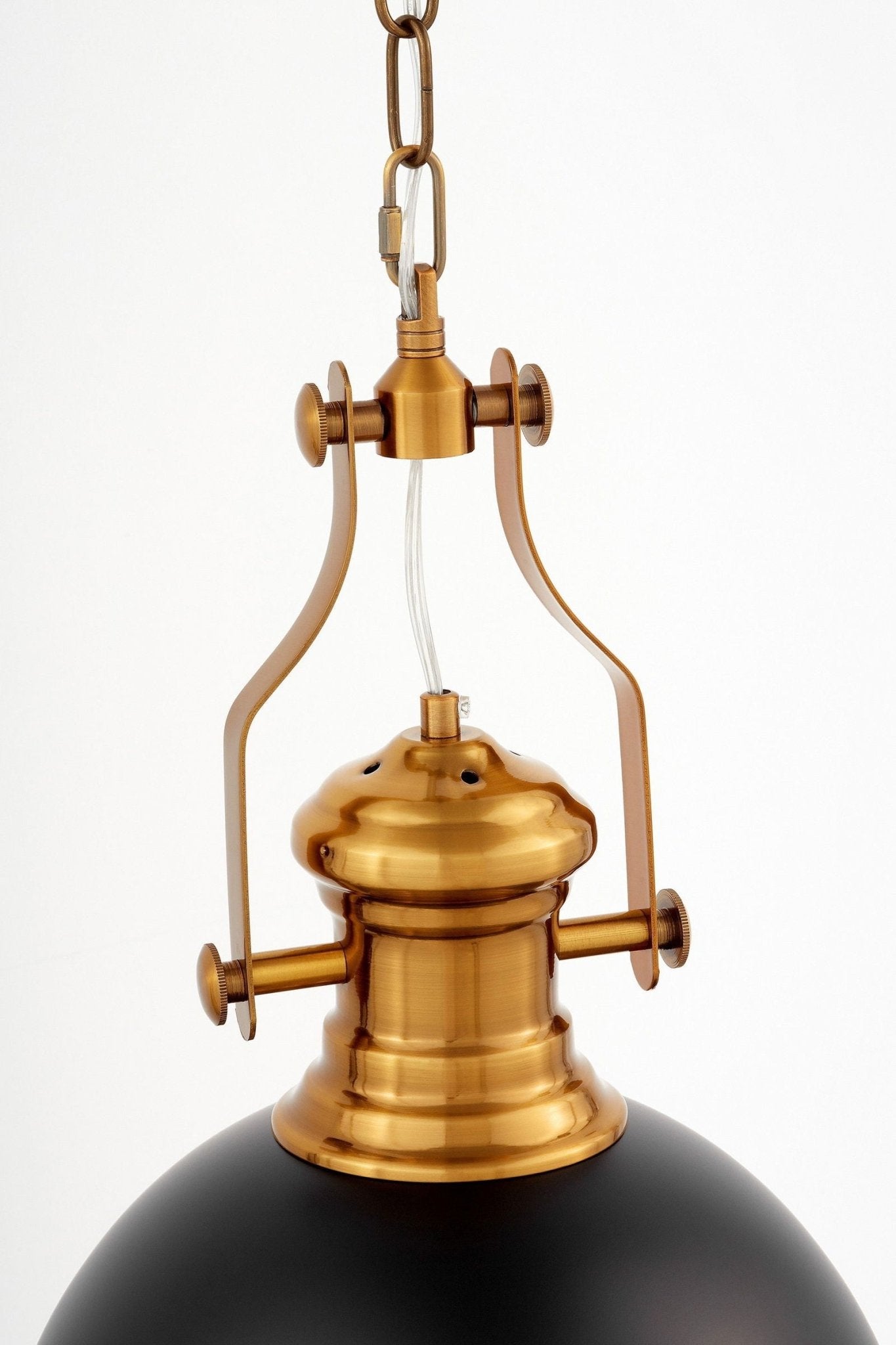 LAMPA WISZĄCA INDUSTRIALNA LOFT CZARNO - MOSIĘŻNA ETTORE