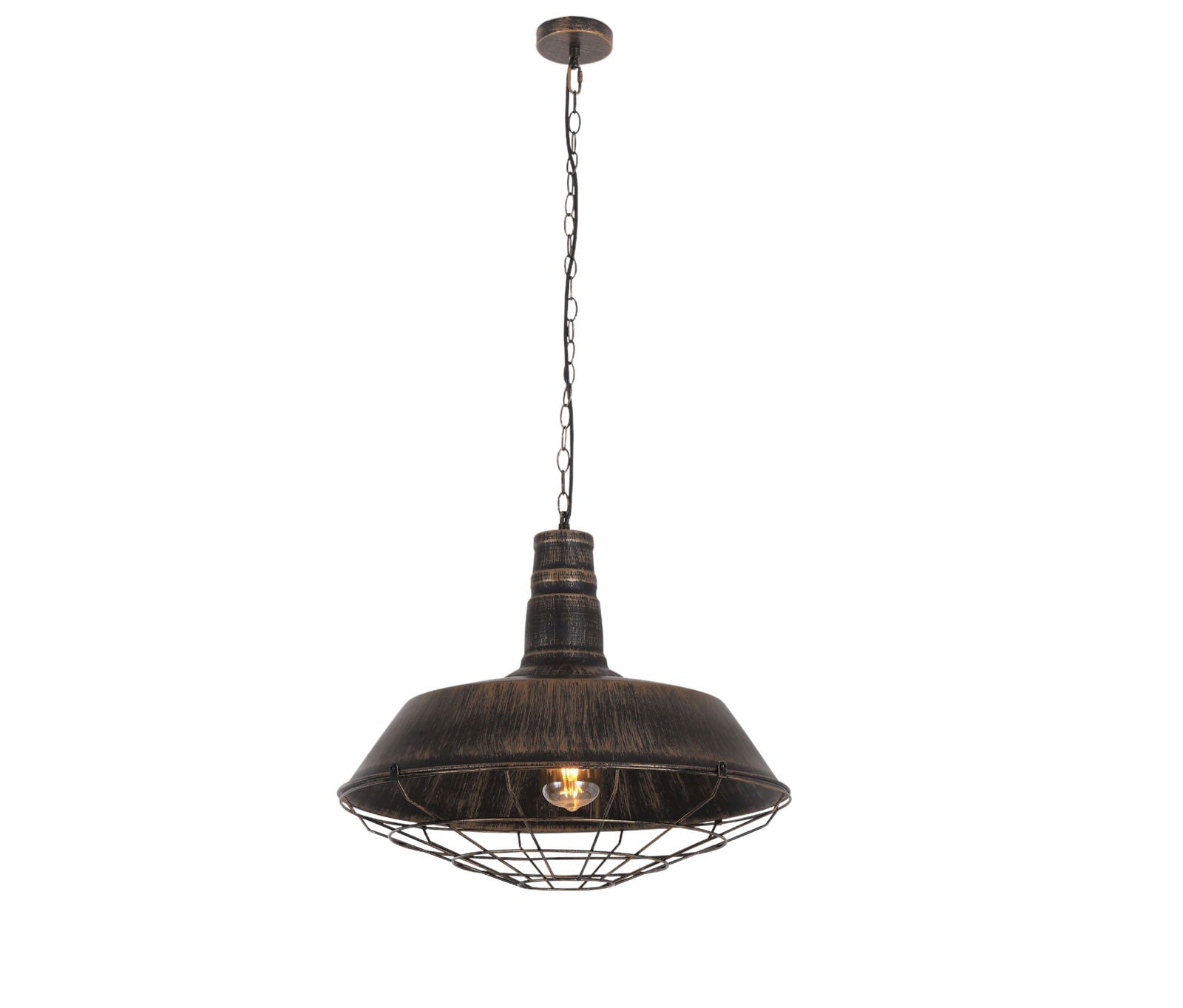 LAMPA WISZĄCA INDUSTRIALNA LOFT STARE ZŁOTO ARIGIO D35