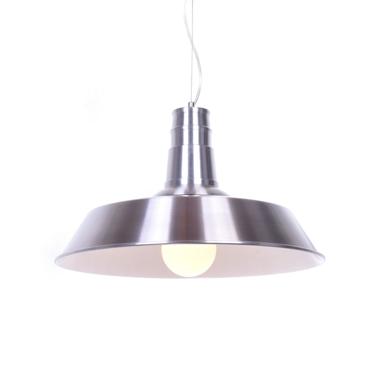 LAMPA WISZĄCA INDUSTRIALNA SREBRNA SAGGI