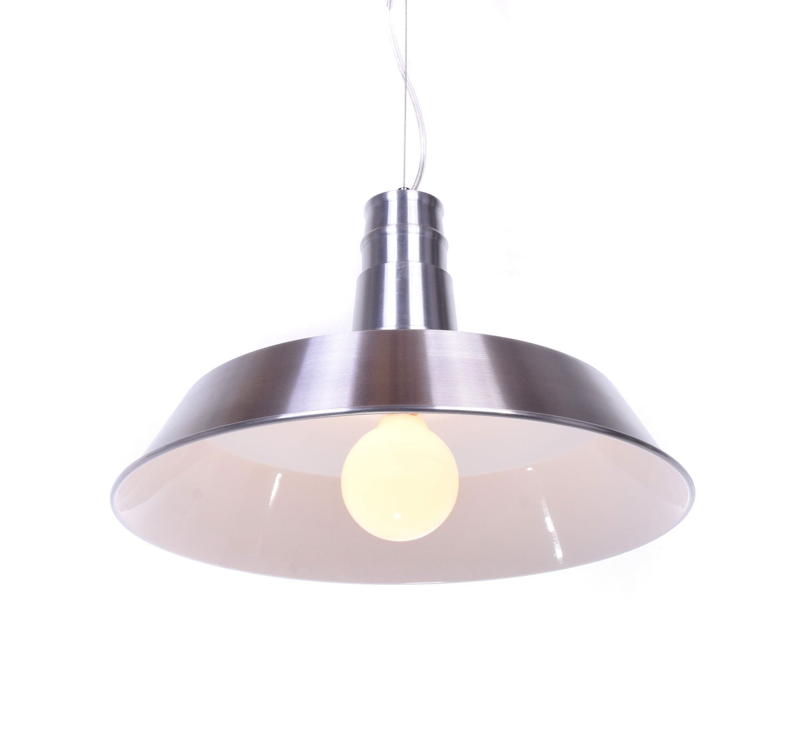 LAMPA WISZĄCA INDUSTRIALNA SREBRNA SAGGI