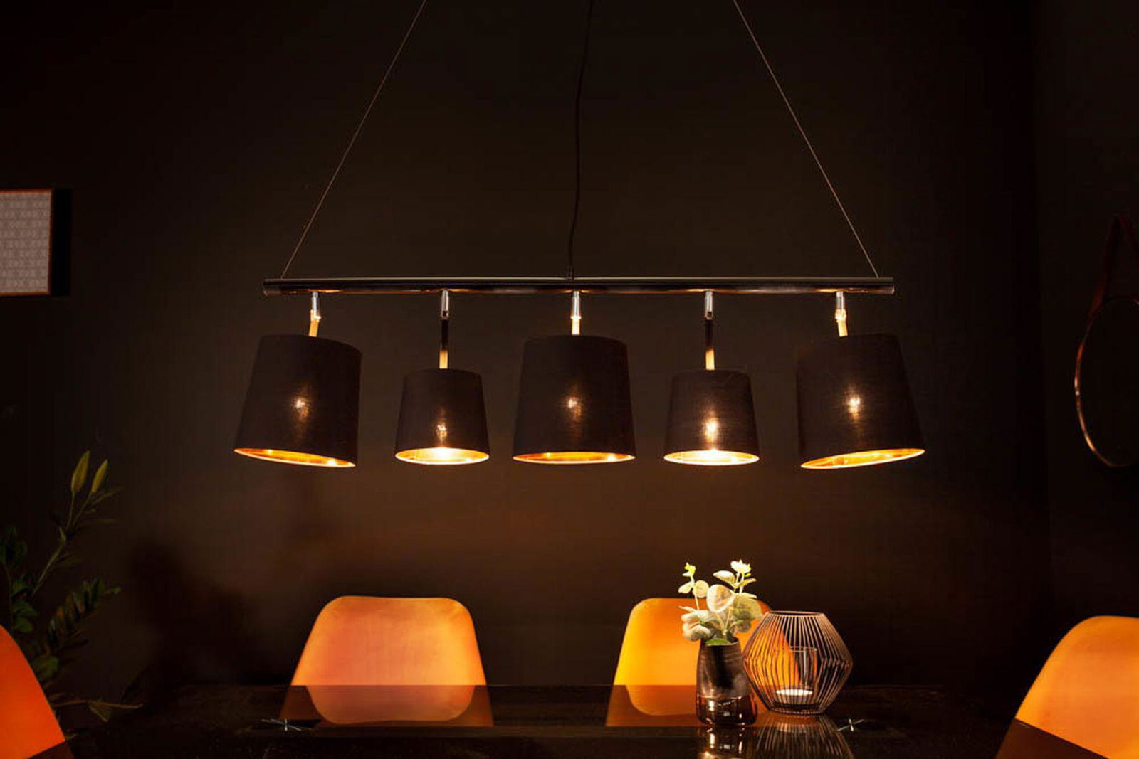 LAMPA WISZĄCA LEVELS CZARNA 104 CM / 40037  / INVICTA INTERIOR