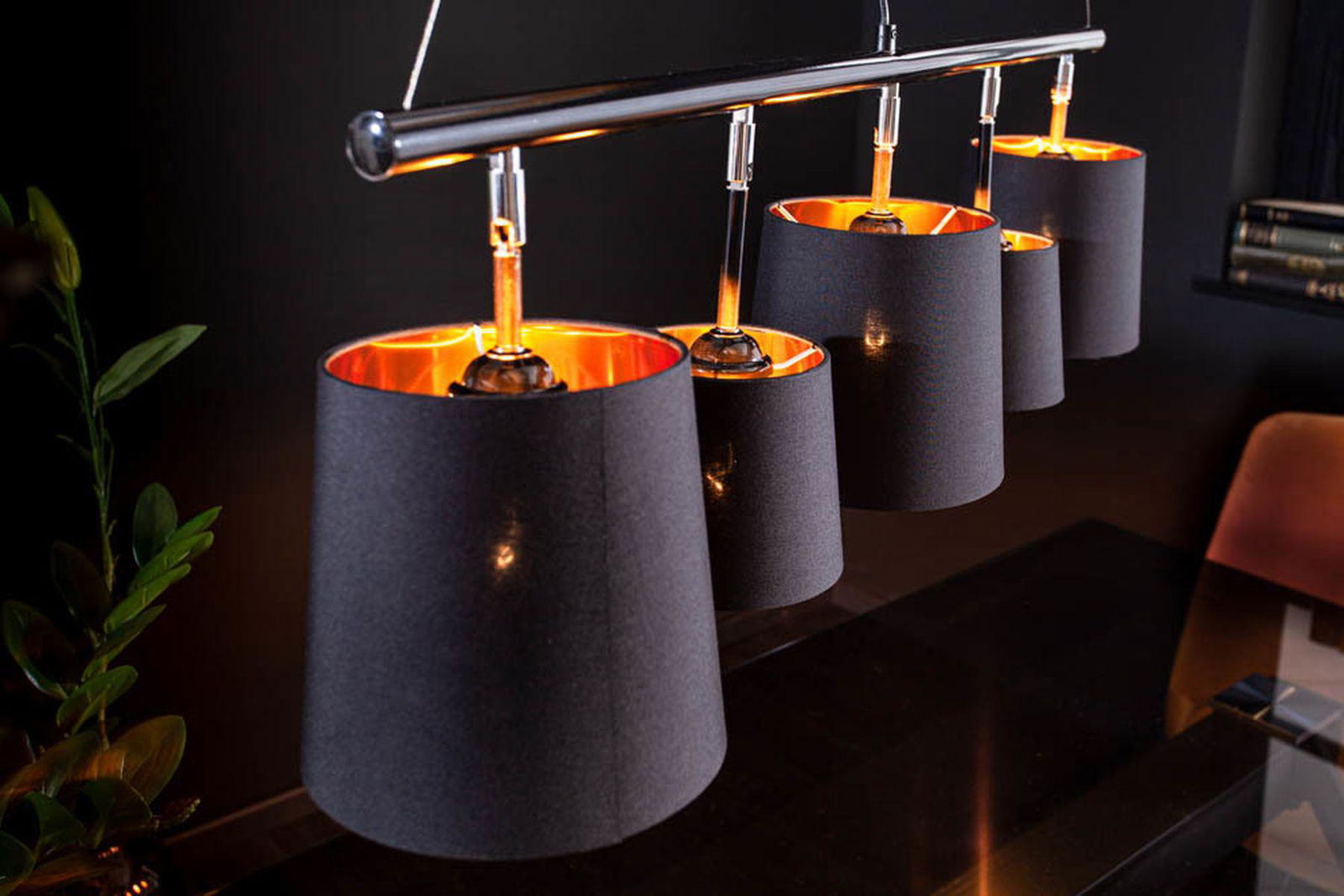 LAMPA WISZĄCA LEVELS CZARNA 104 CM / 40037  / INVICTA INTERIOR