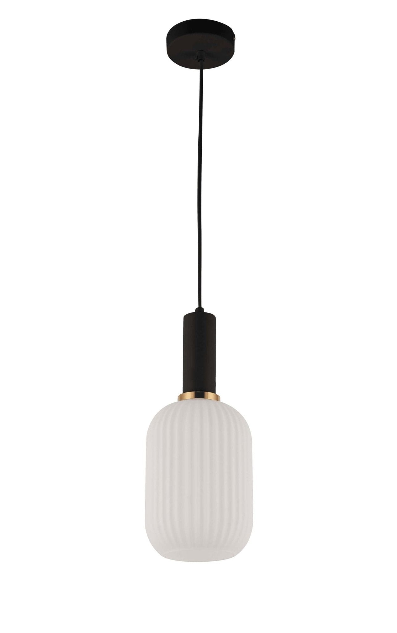 LAMPA WISZĄCA LOFT BIAŁO - CZARNA RICO