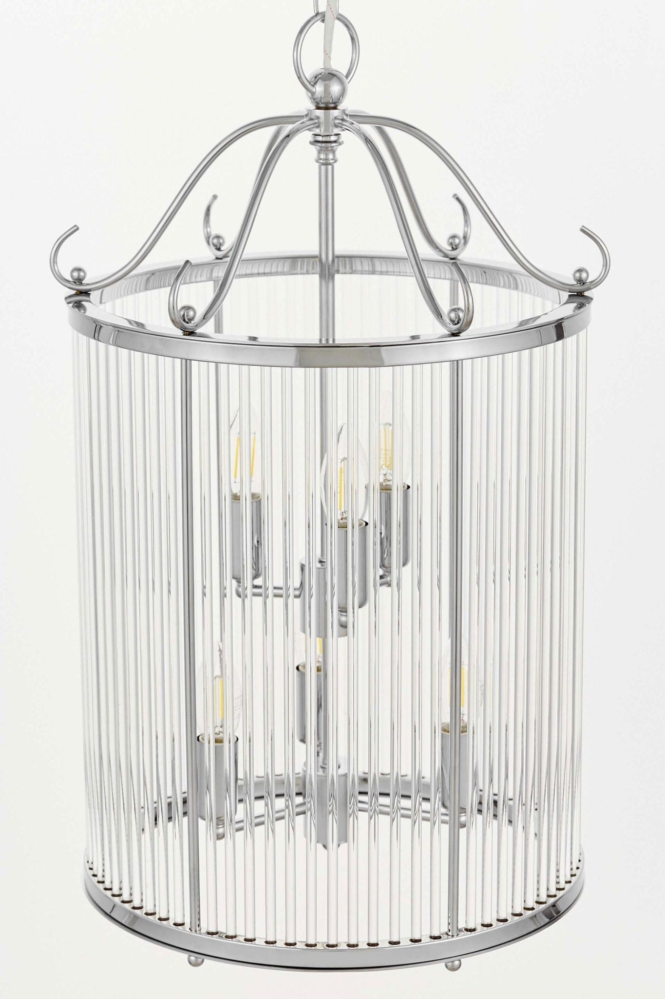 LAMPA WISZĄCA LOFT CHROMOWANA BOSTON W6