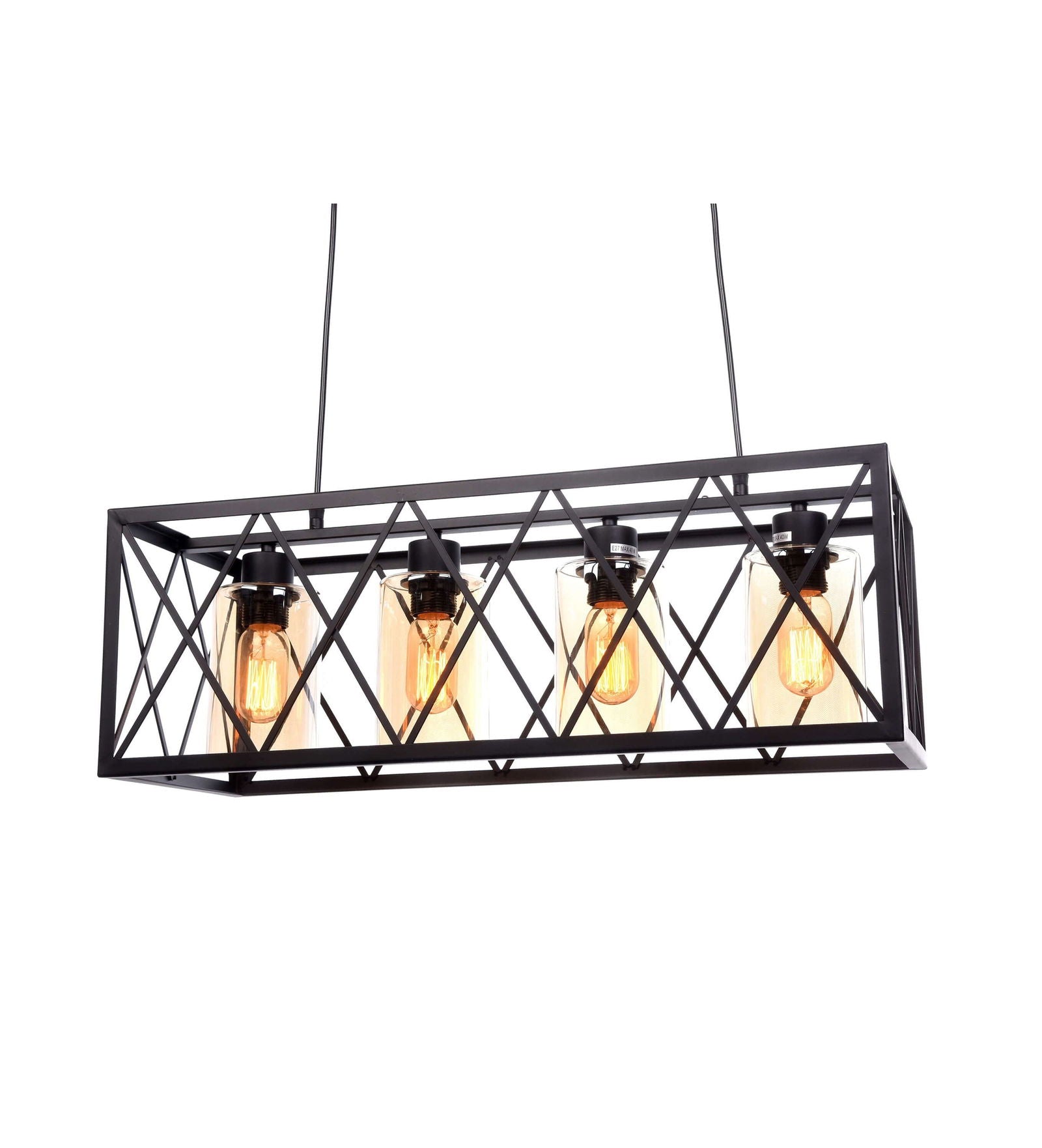LAMPA WISZĄCA LOFT CZARNA NORTIS