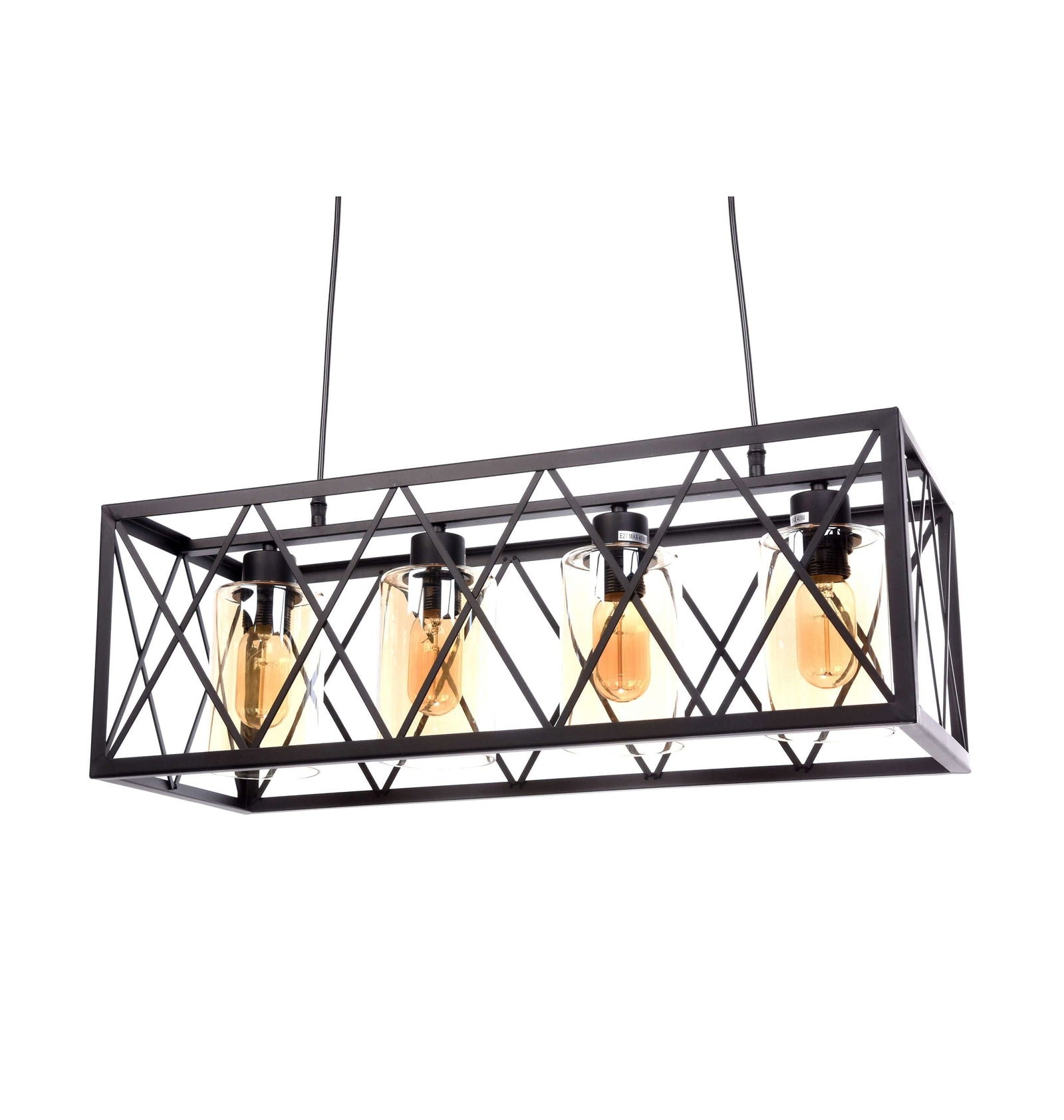 LAMPA WISZĄCA LOFT CZARNA NORTIS