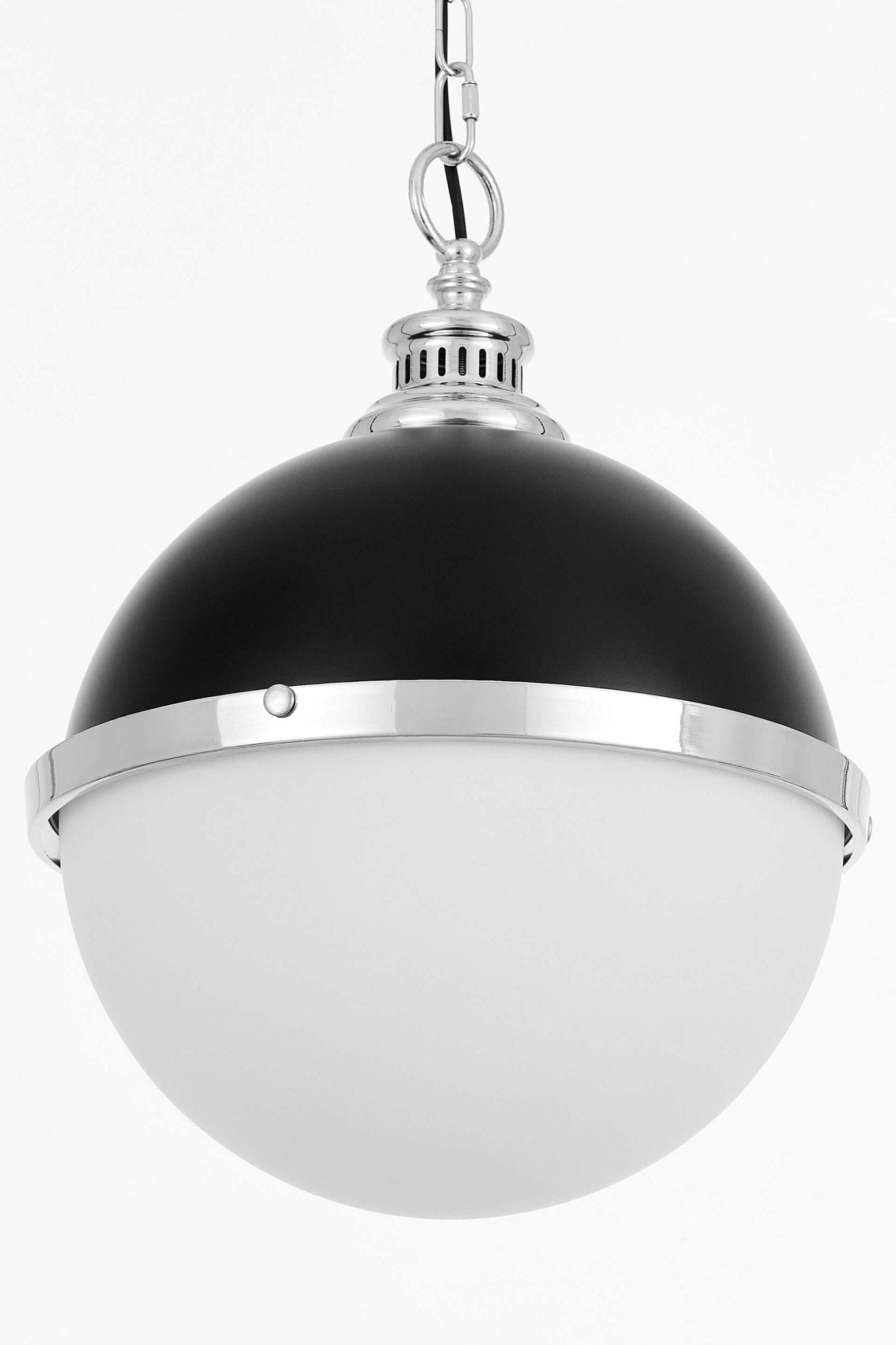LAMPA WISZĄCA LOFT CZARNO - CHROMOWANA LARGO