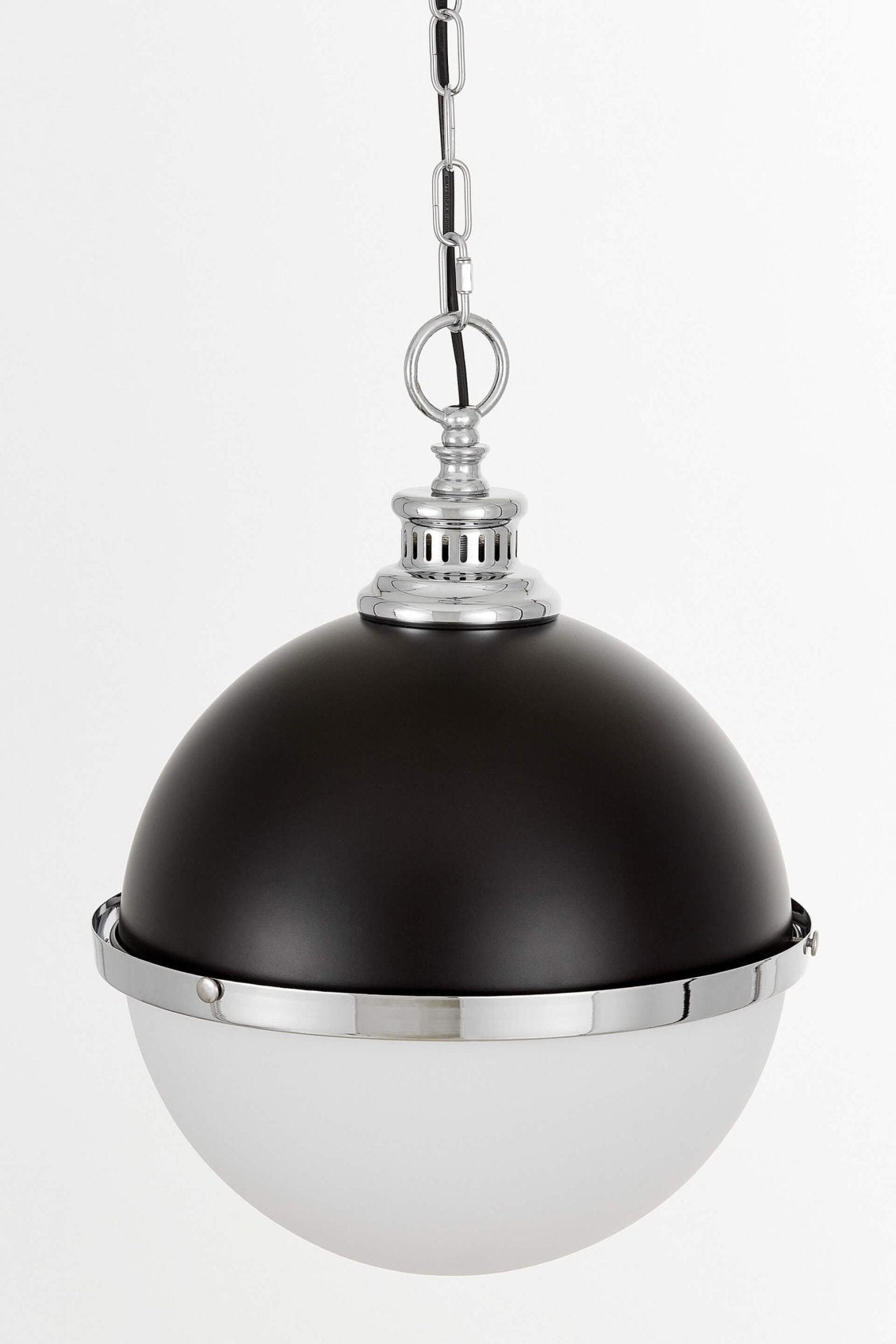 LAMPA WISZĄCA LOFT CZARNO - CHROMOWANA LARGO