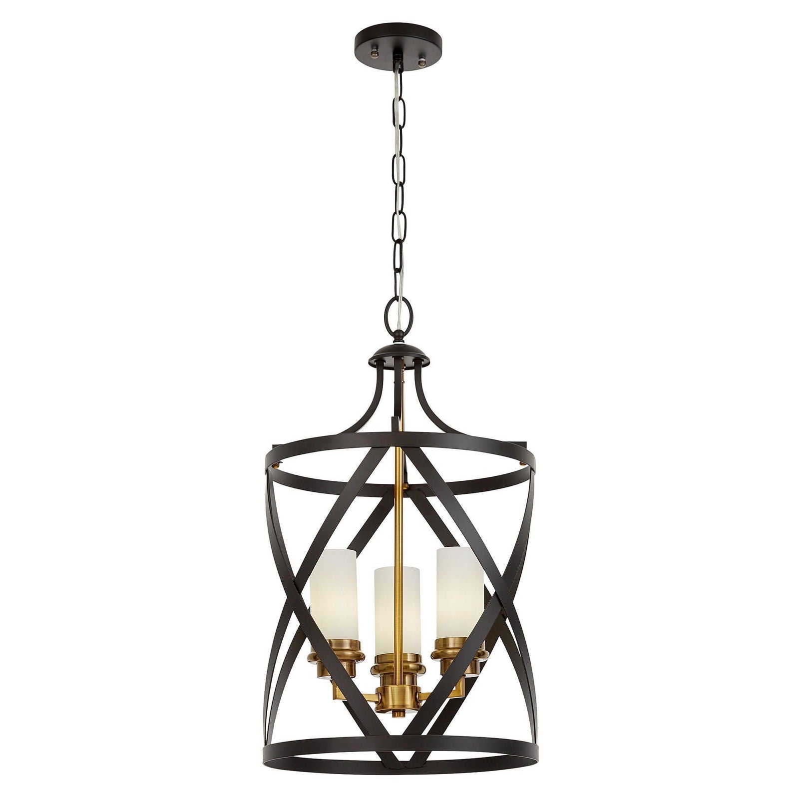 LAMPA WISZĄCA LOFT CZARNO-MOSIĘŻNA ASTILA W3