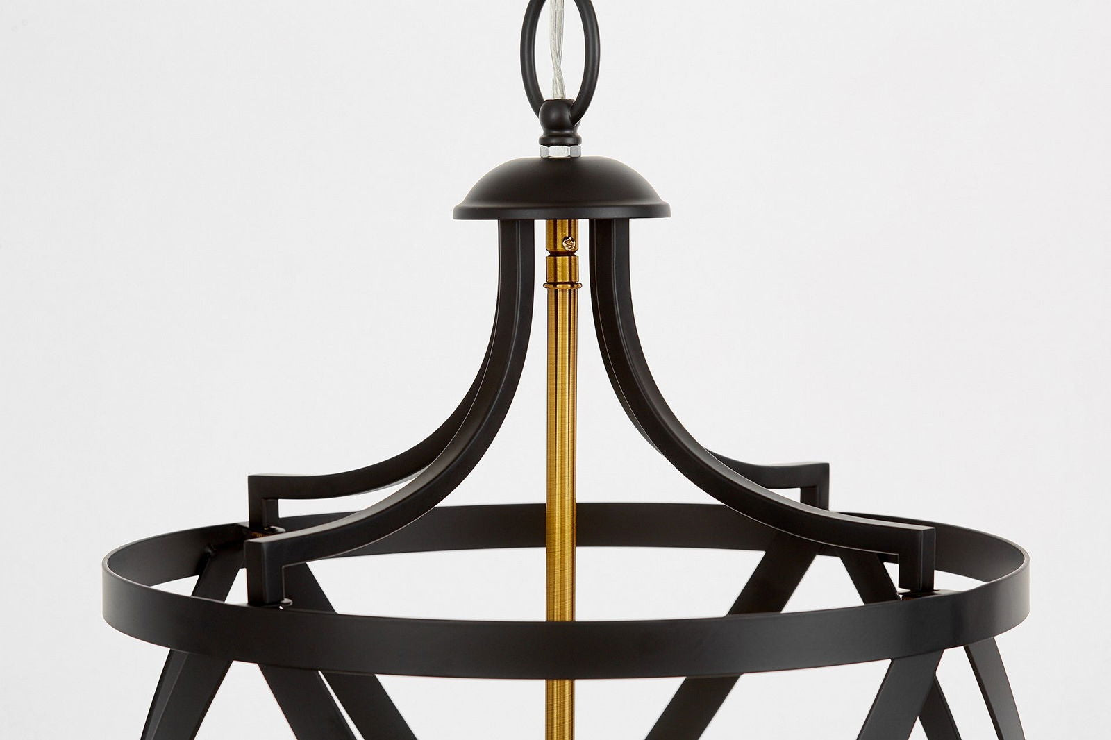 LAMPA WISZĄCA LOFT CZARNO-MOSIĘŻNA ASTILA W3