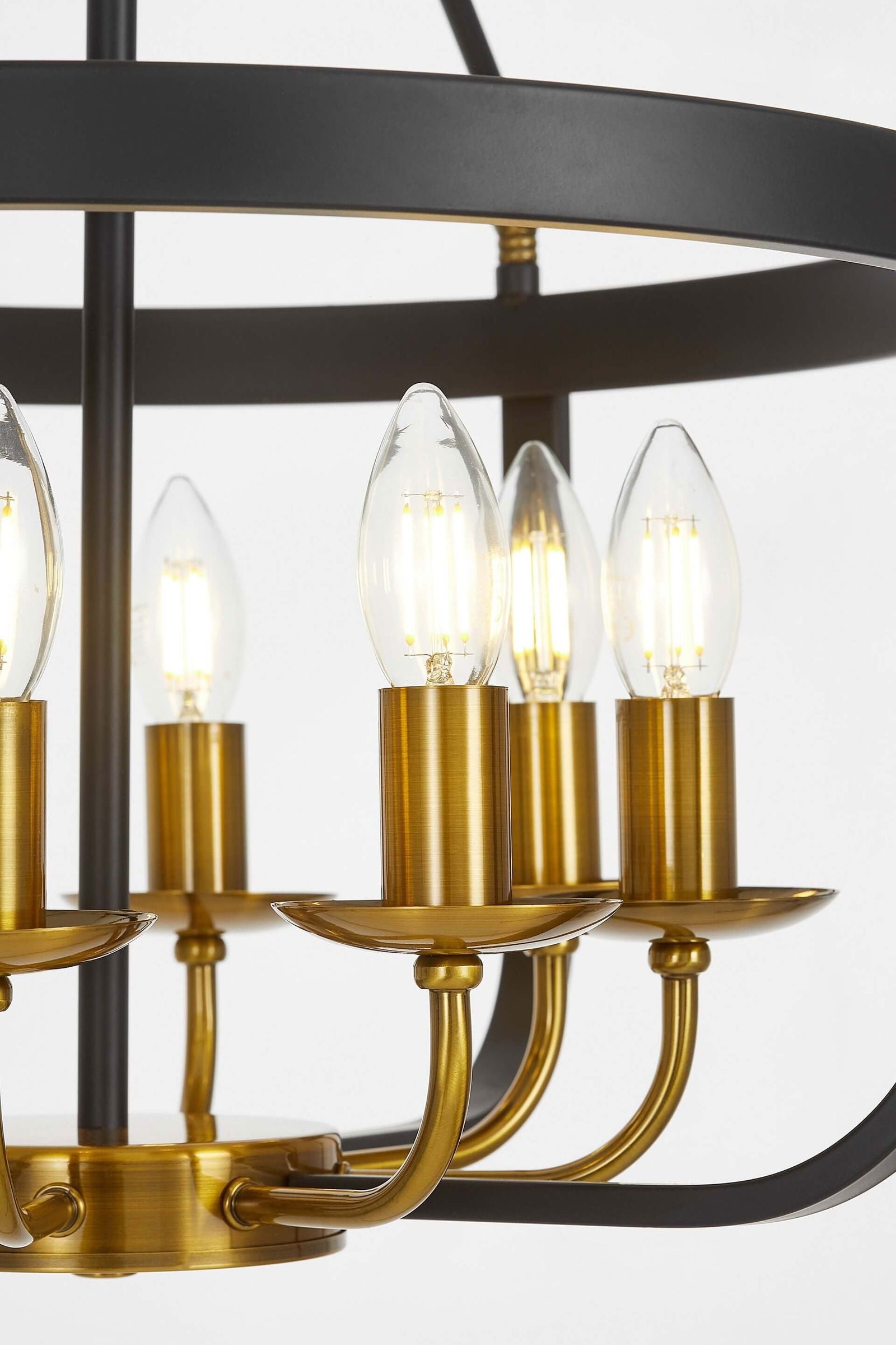 LAMPA WISZĄCA LOFT CZARNO-MOSIĘŻNA BERLING W8