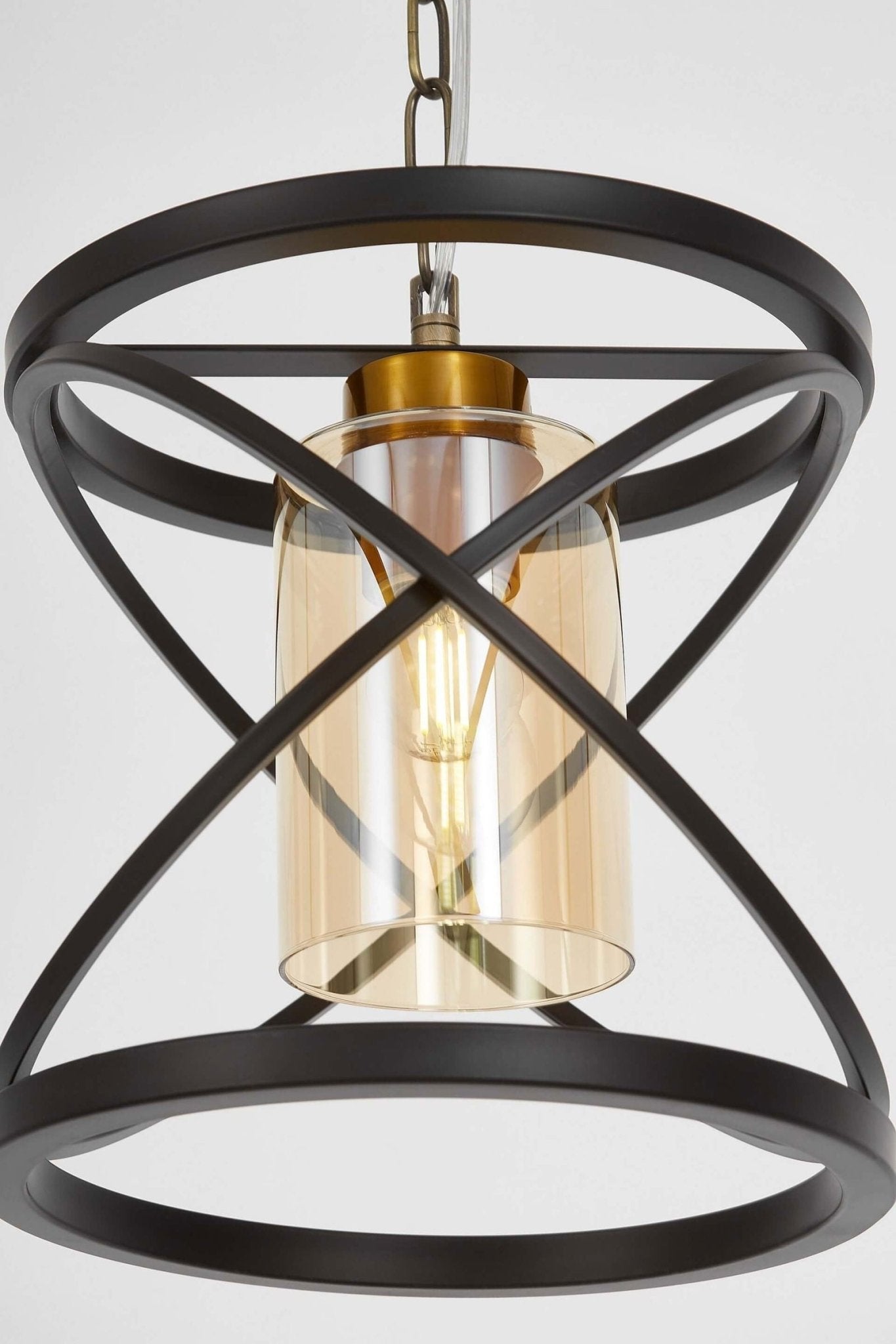 LAMPA WISZĄCA LOFT CZARNO - MOSIĘŻNA MOZA W1