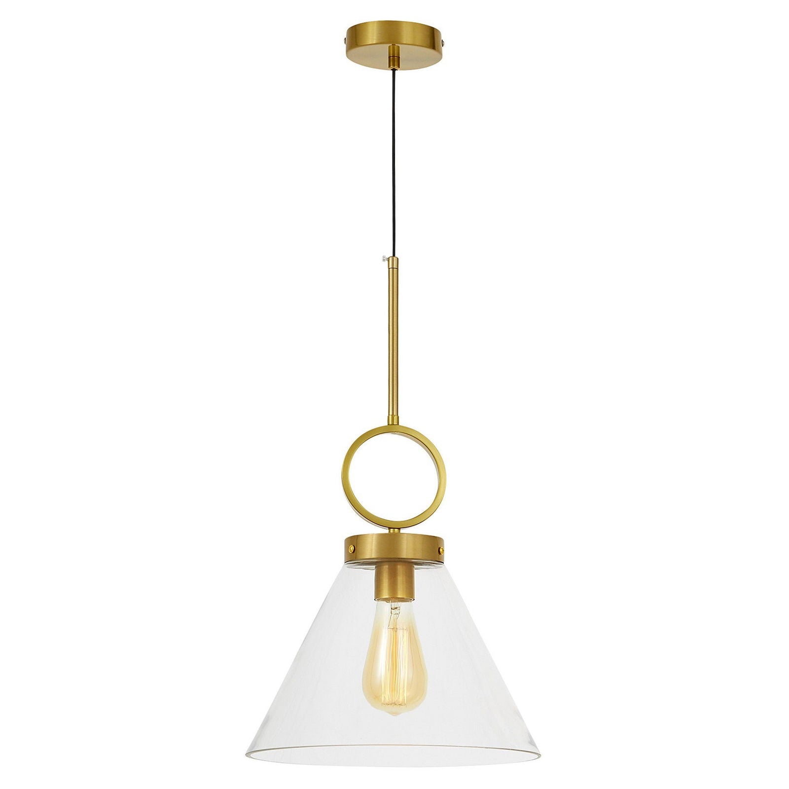 LAMPA WISZĄCA MOSIĘŻNA NOWOCZESNA FERMINI
