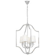 LAMPA WISZĄCA NOWOCZESNA BIAŁO-CHROMOWANA ORLANDO W4