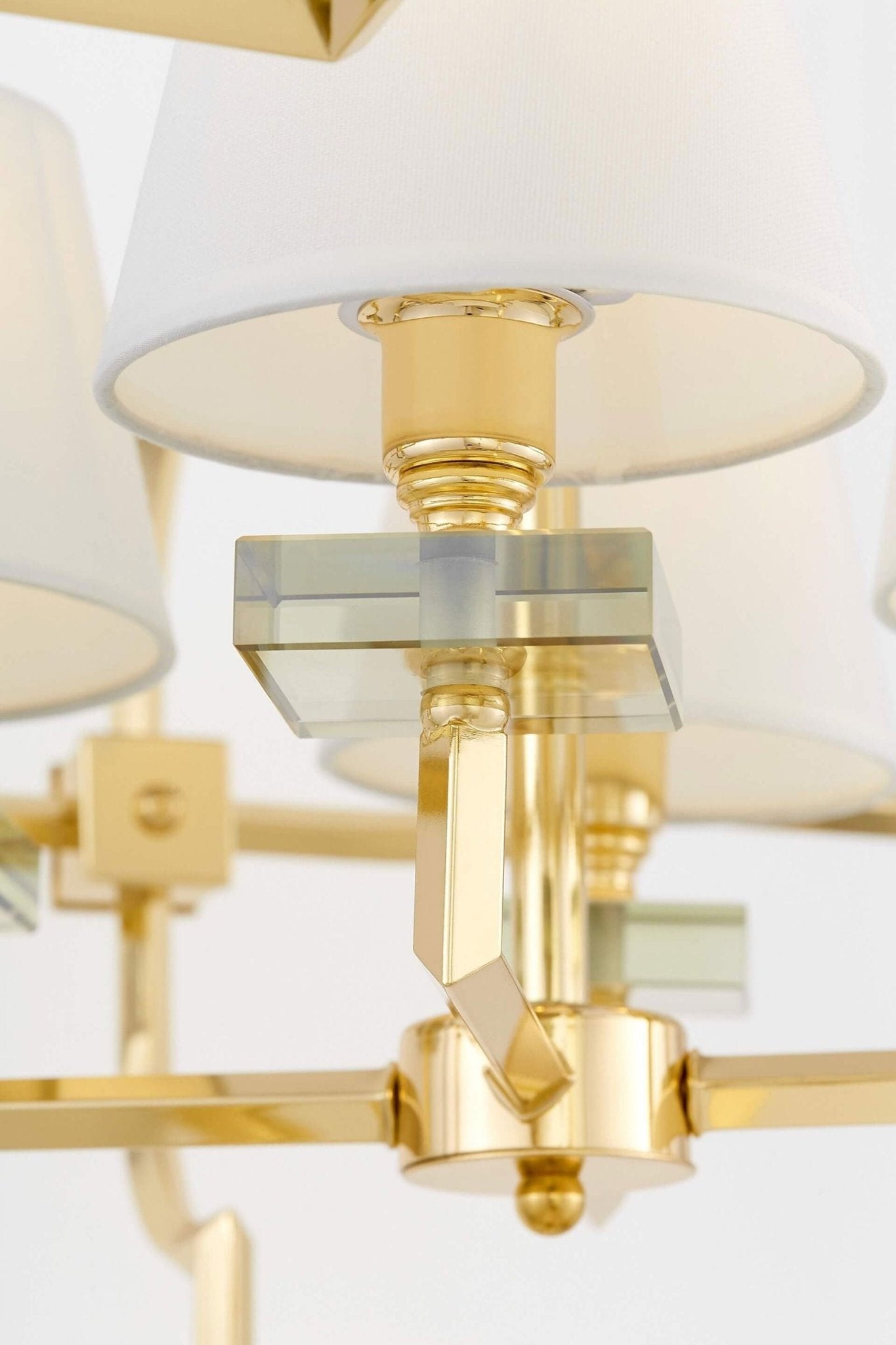 LAMPA WISZĄCA NOWOCZESNA BIAŁO - ZŁOTA BALTIMORE W4