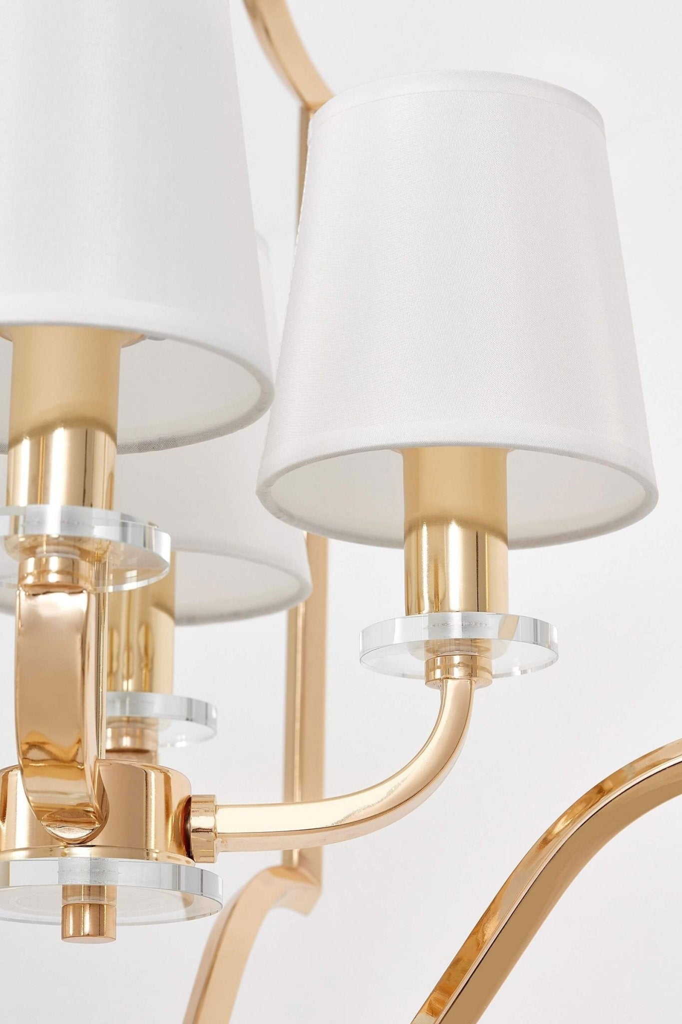 LAMPA WISZĄCA NOWOCZESNA BIAŁO - ZŁOTA ORLANDO W4