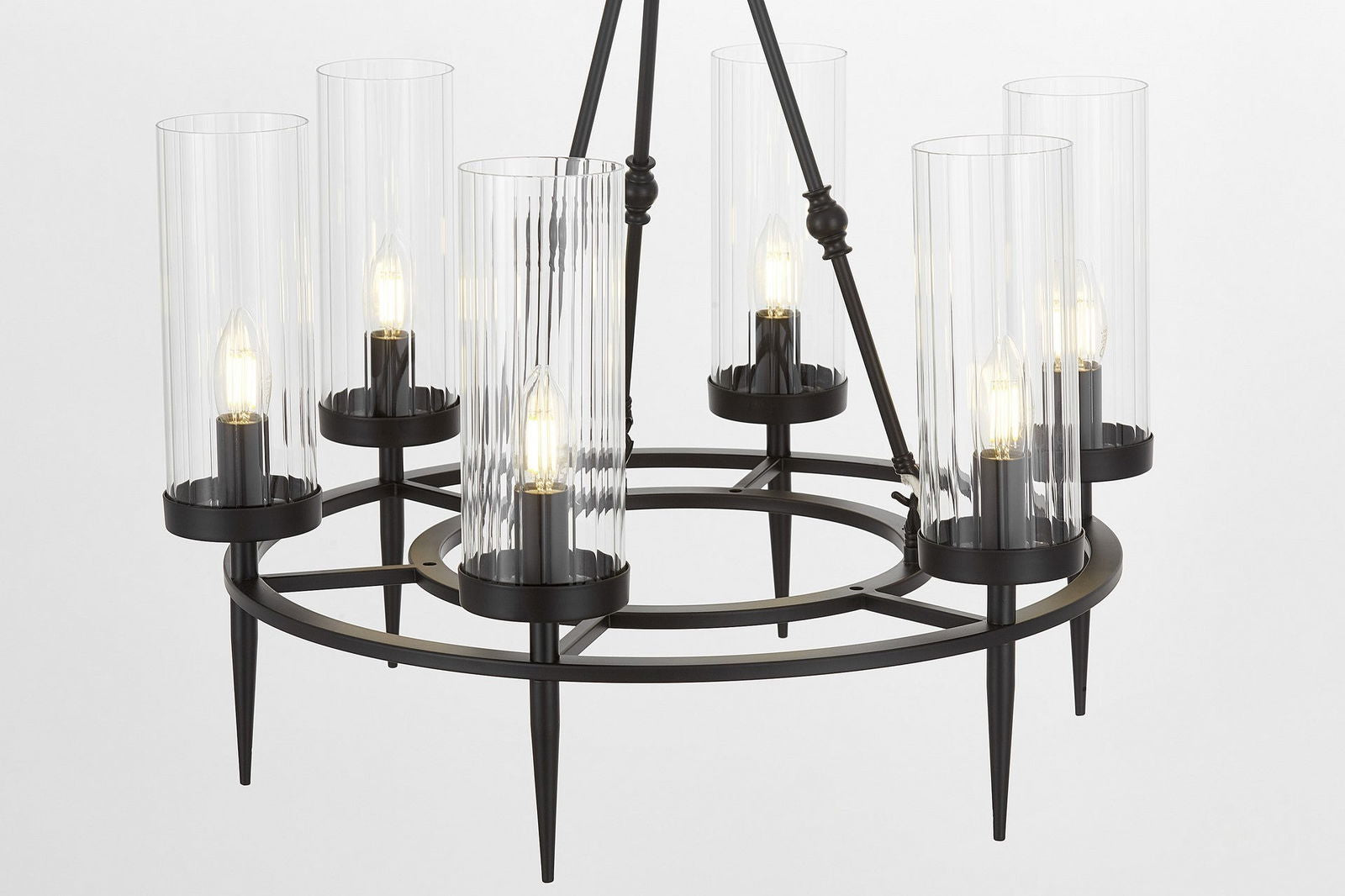 LAMPA WISZĄCA NOWOCZESNA CZARNA MORATTI W6