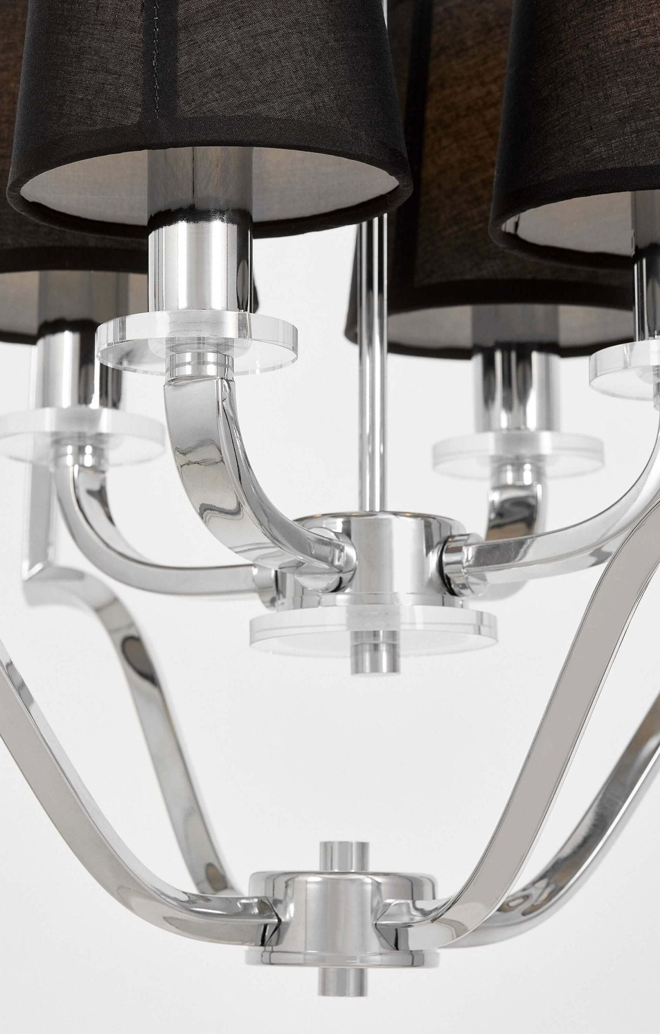 LAMPA WISZĄCA NOWOCZESNA CZARNO - CHROMOWANA ORLANDO W4