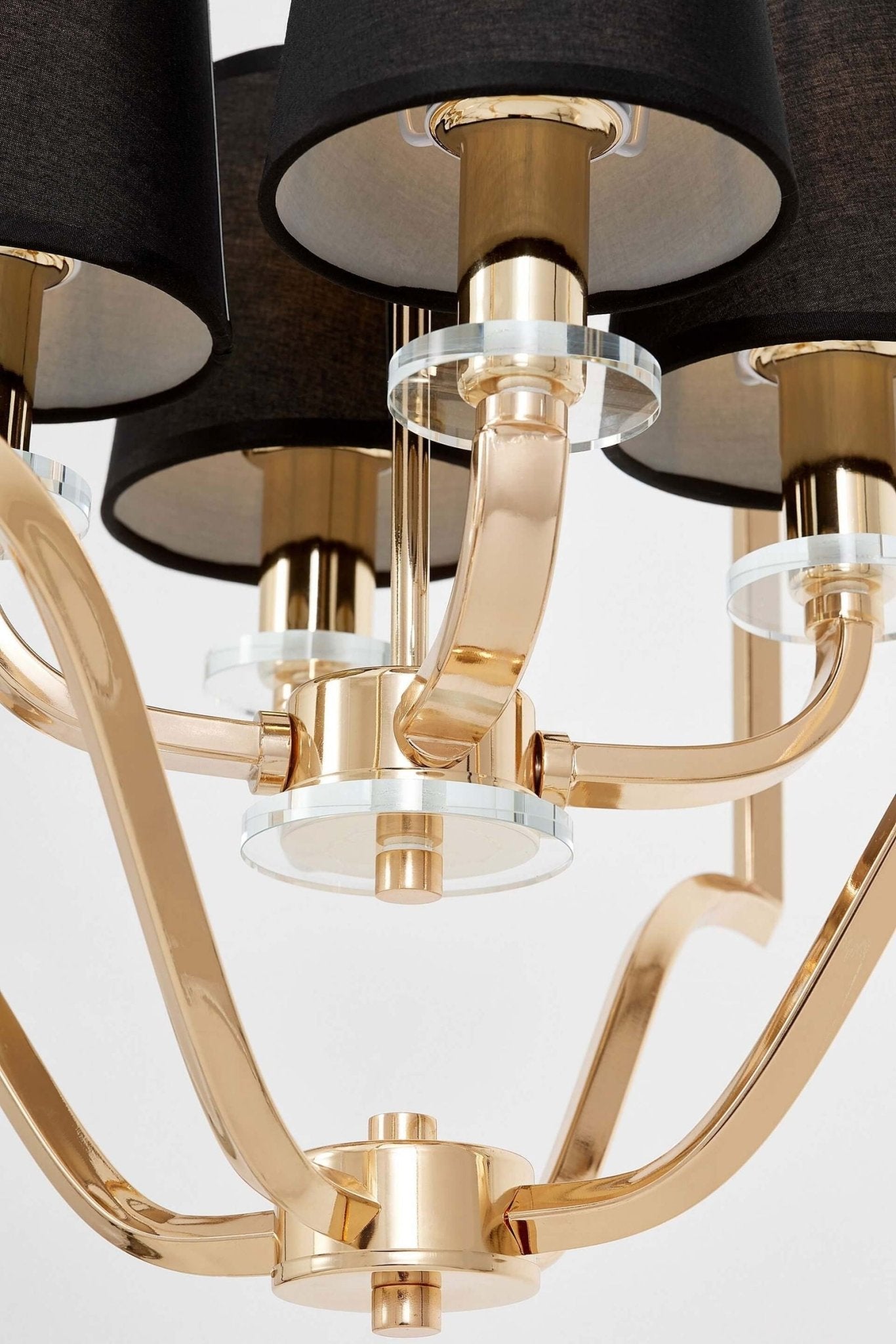 LAMPA WISZĄCA NOWOCZESNA CZARNO - ZŁOTA ORLANDO W4