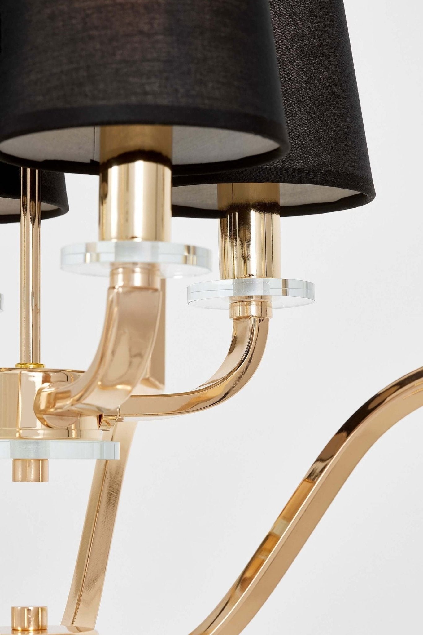 LAMPA WISZĄCA NOWOCZESNA CZARNO - ZŁOTA ORLANDO W4