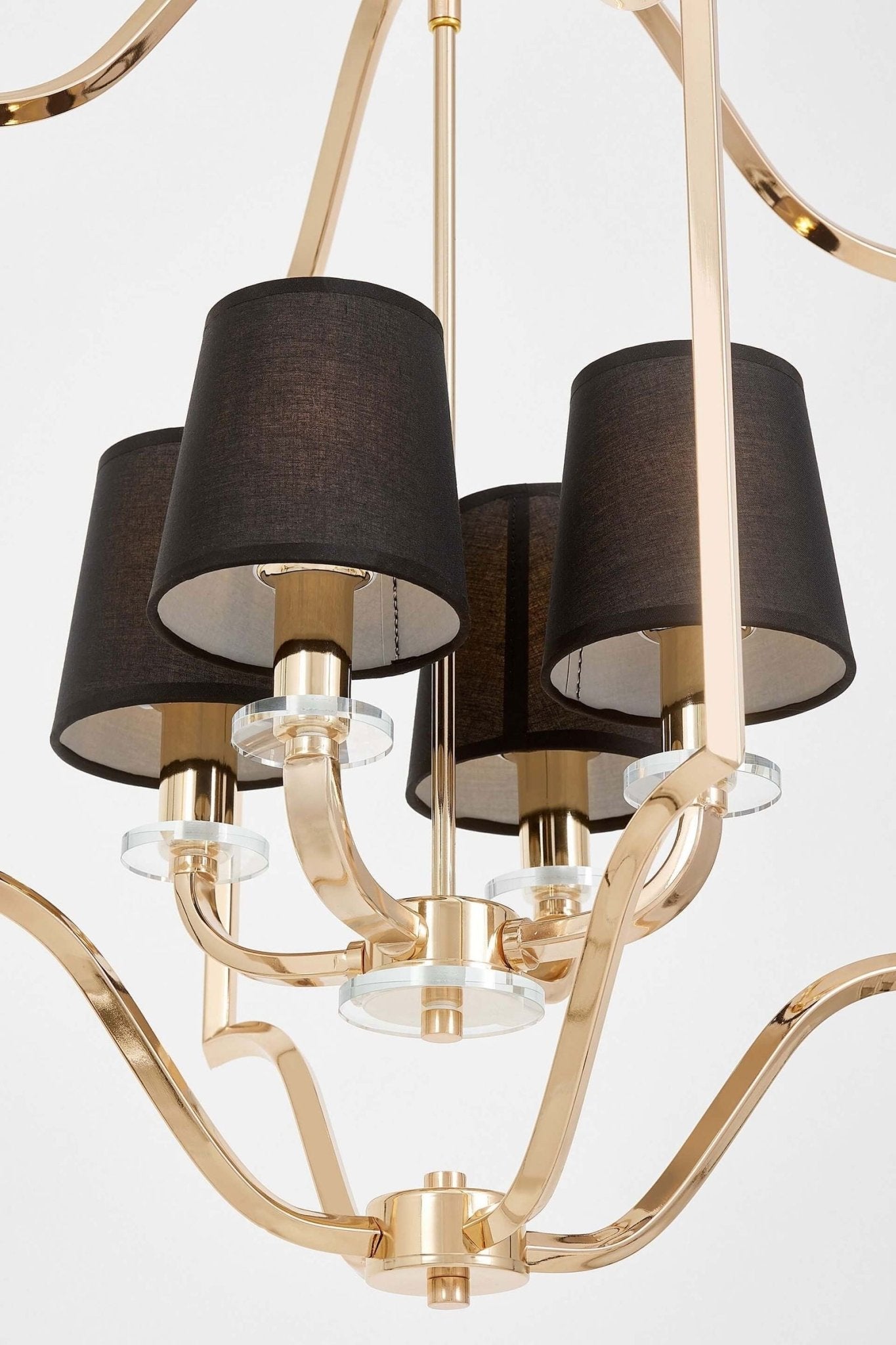 LAMPA WISZĄCA NOWOCZESNA CZARNO - ZŁOTA ORLANDO W4