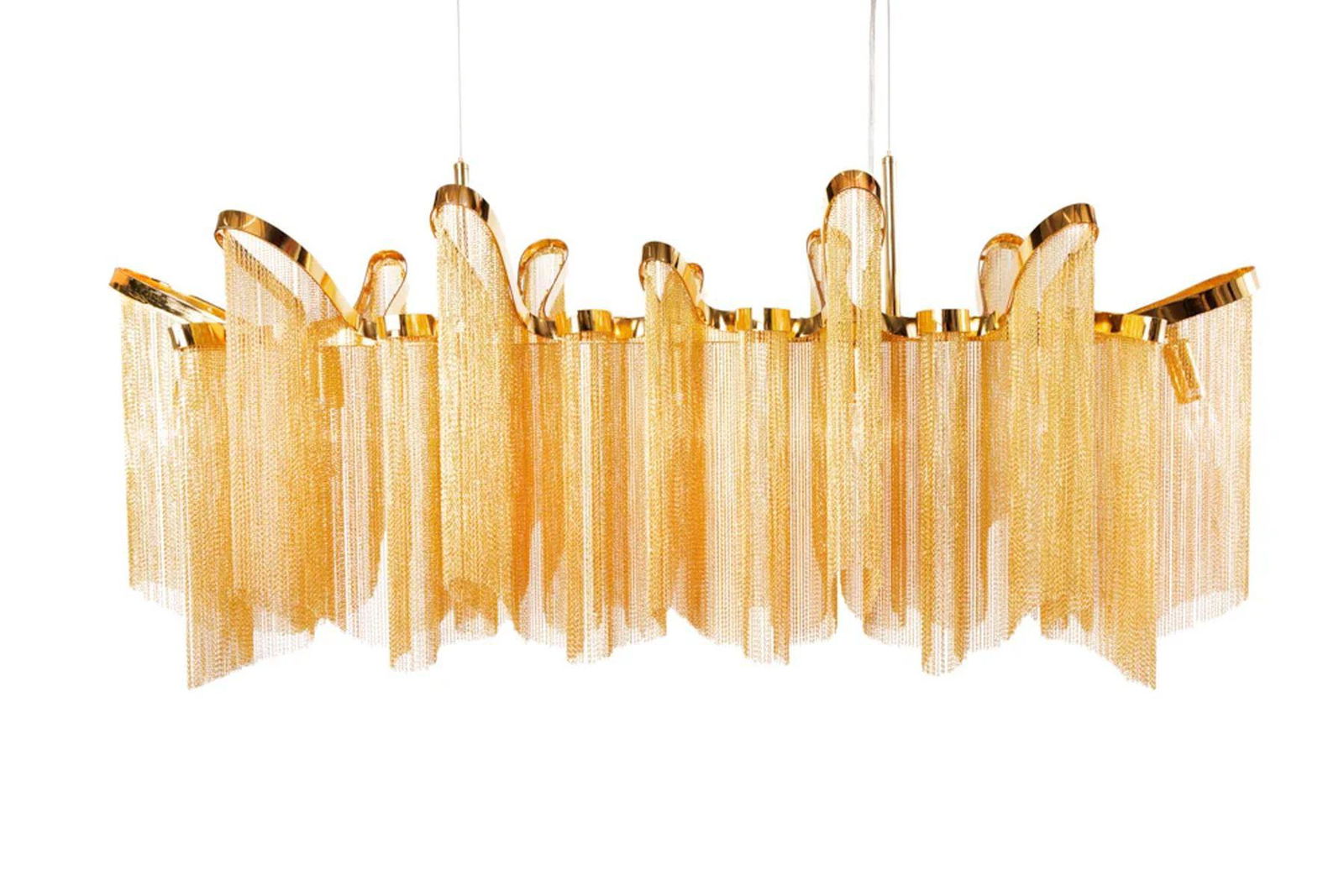 LAMPA WISZĄCA ROYAL 118 CM ZŁOTA / 42003  / INVICTA INTERIOR