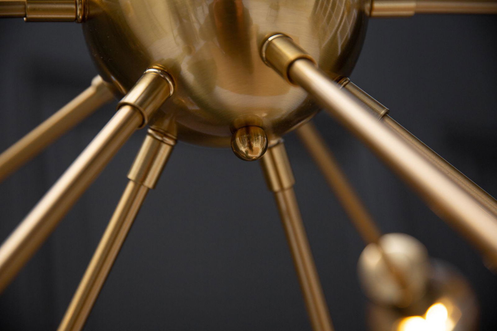 LAMPA WISZĄCA SPUTNIK 85 CM ZŁOTA / 41108 / INVICTA INTERIOR