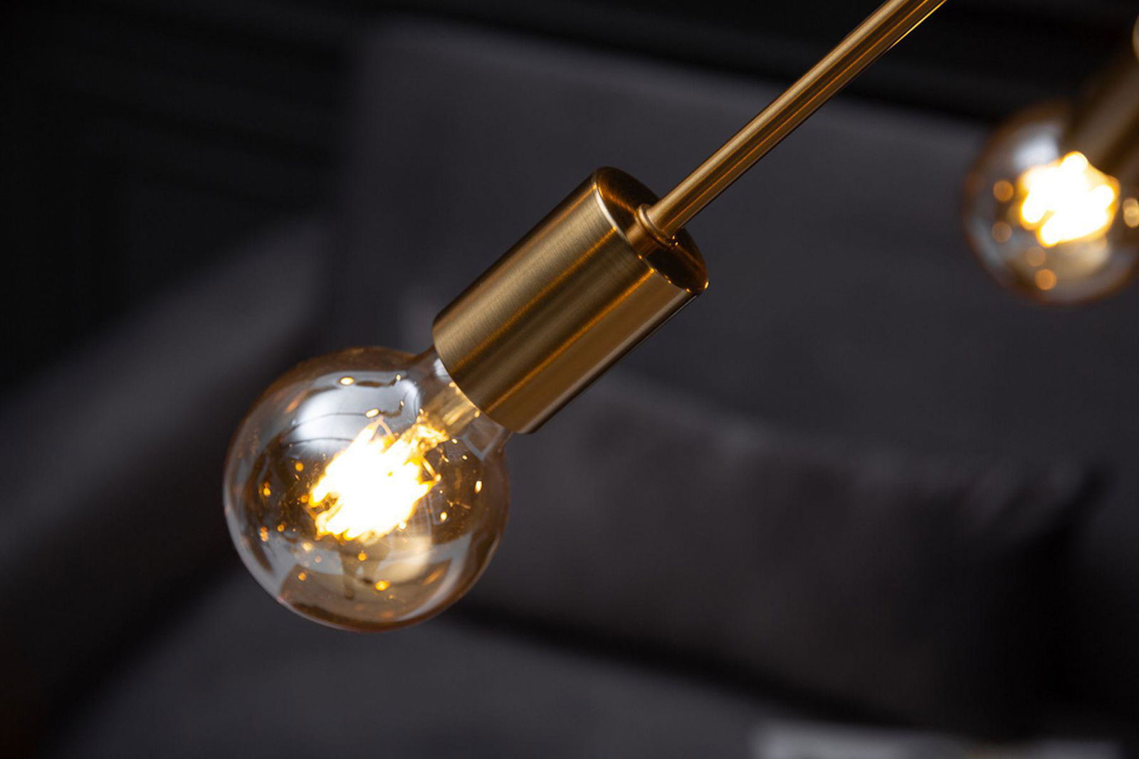 LAMPA WISZĄCA SPUTNIK 85 CM ZŁOTA / 41108 / INVICTA INTERIOR