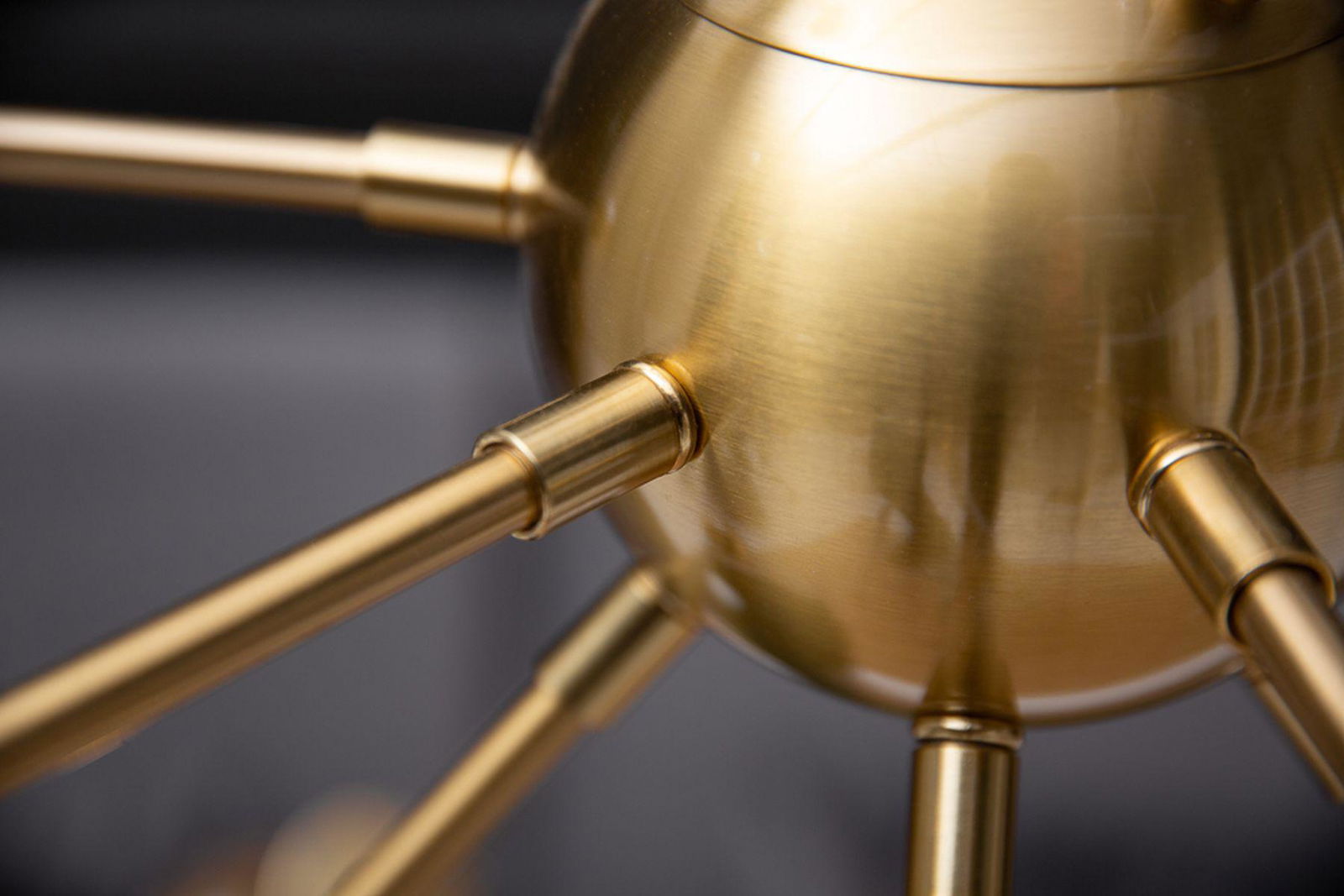 LAMPA WISZĄCA SPUTNIK 85 CM ZŁOTA / 41108 / INVICTA INTERIOR