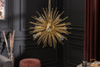 LAMPA WISZĄCA SUNLIGHT 85 CM ZŁOTA / 40826 / INVICTA INTERIOR
