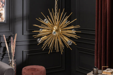 LAMPA WISZĄCA SUNLIGHT 85 CM ZŁOTA / 40826 / INVICTA INTERIOR