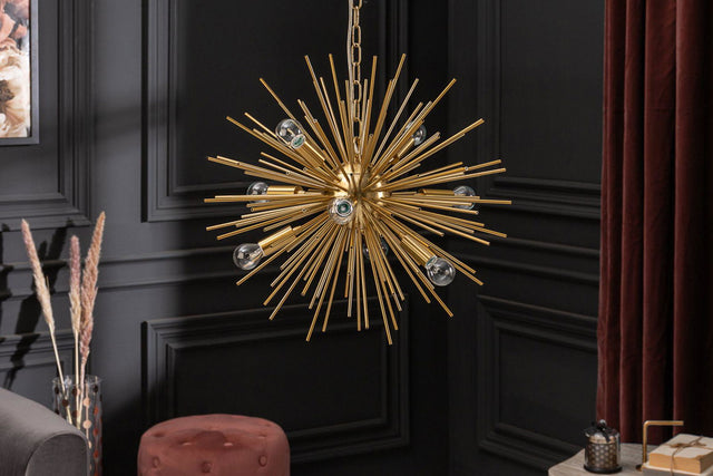 LAMPA WISZĄCA SUNLIGHT 85 CM ZŁOTA / 40826 / INVICTA INTERIOR