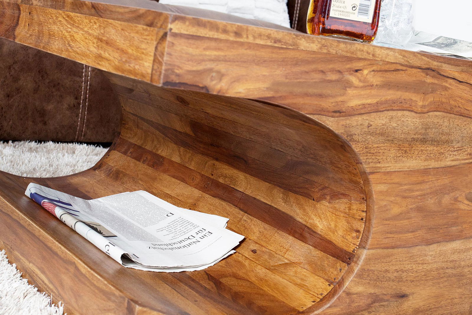 ŁAWA Z DREWNA LITEGO GOA / 35898 / INVICTA INTERIOR