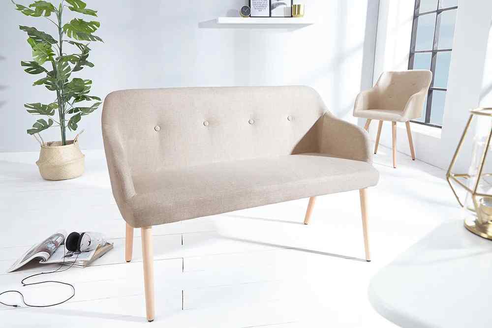 ŁAWKA SCANDINAVIA BEŻOWA / 37927  / INVICTA INTERIOR