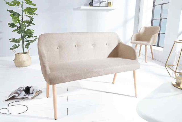 ŁAWKA SCANDINAVIA BEŻOWA / 37927  / INVICTA INTERIOR