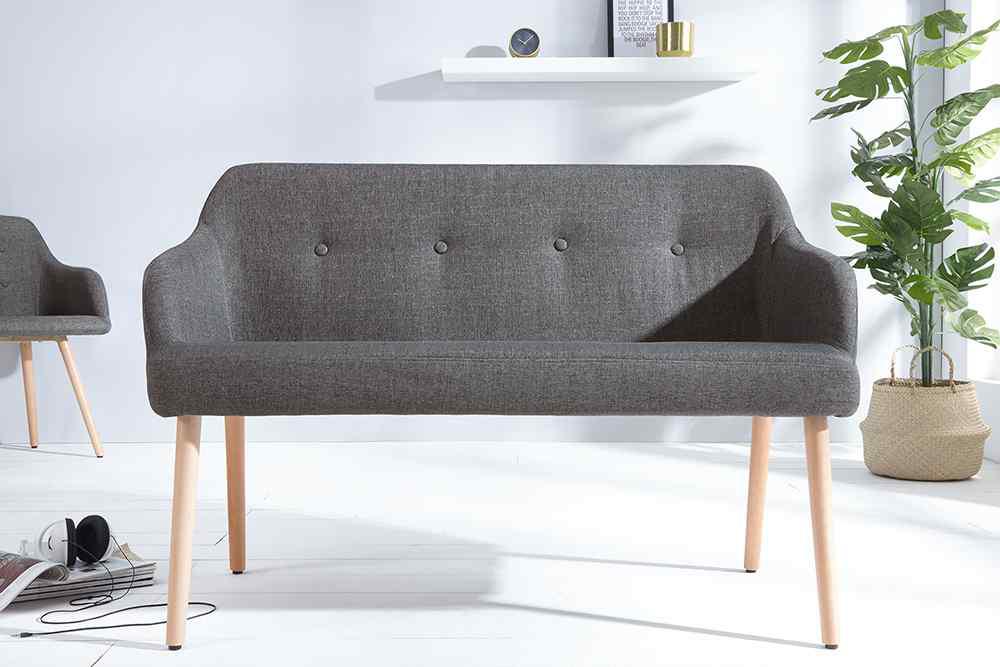 ŁAWKA SCANDINAVIA CIEMNOSZARA / 37926  / INVICTA INTERIOR