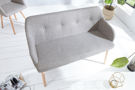 ŁAWKA SCANDINAVIA JASNOSZARA / 37925  / INVICTA INTERIOR