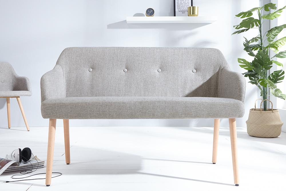 ŁAWKA SCANDINAVIA JASNOSZARA / 37925  / INVICTA INTERIOR