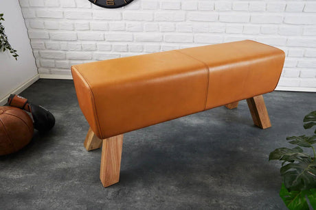 ŁAWKA SKÓRA NATURALNA / 42698  / INVICTA INTERIOR