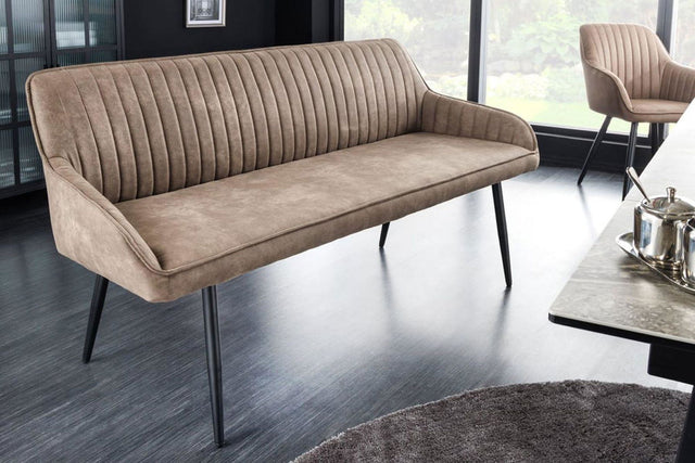ŁAWKA TURIN TOUPE AKSAMIT 160 CM / 43693 / INVICTA INTERIOR