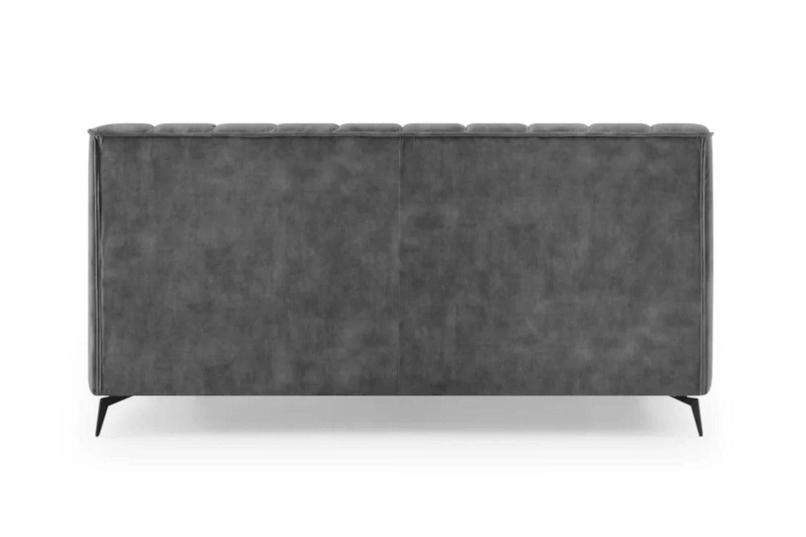 ŁÓŻKO AMSTERDAM SZARY AKSAMIT 160 cm / 200 cm / 43268  / INVICTA INTERIOR