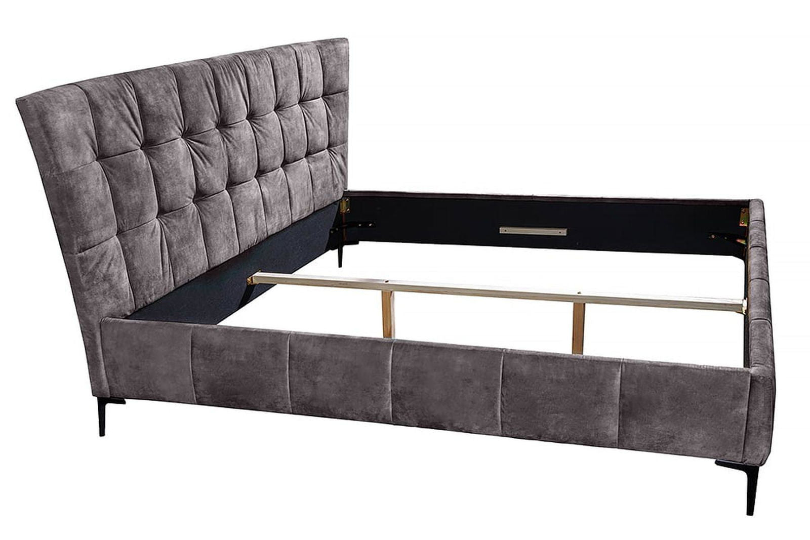 ŁÓŻKO BOUTIQUE CIEMNY SZARY 180 X 200 CM / 41670 / INVICTA INTERIOR