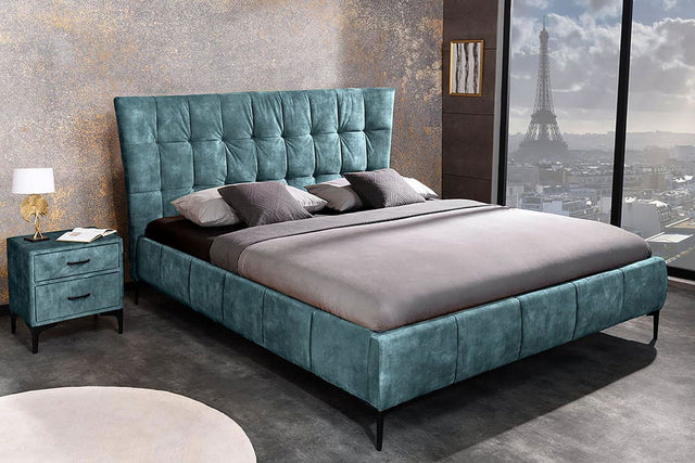 ŁÓŻKO BOUTIQUE NIEBIESKI 180 X 200 CM / 41428 / INVICTA INTERIOR